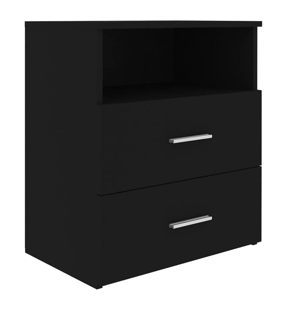 Nachttisch Schwarz 50x32x60 cm