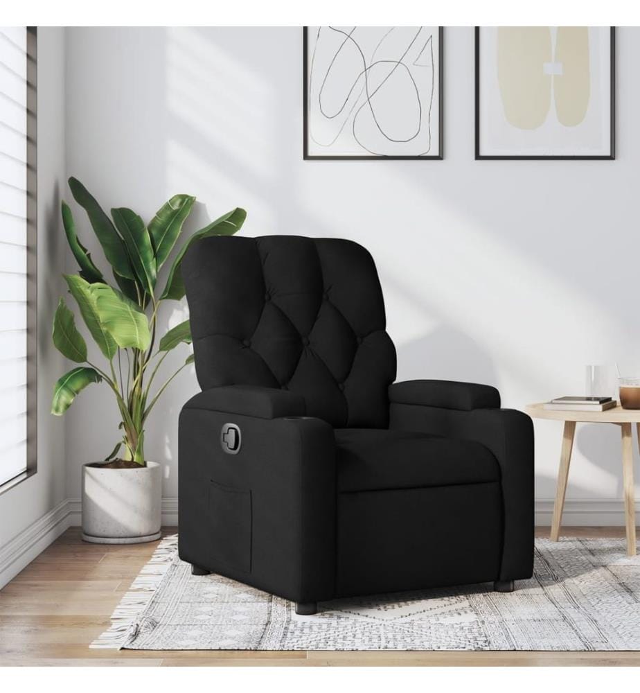 Relaxsessel Schwarz Stoff