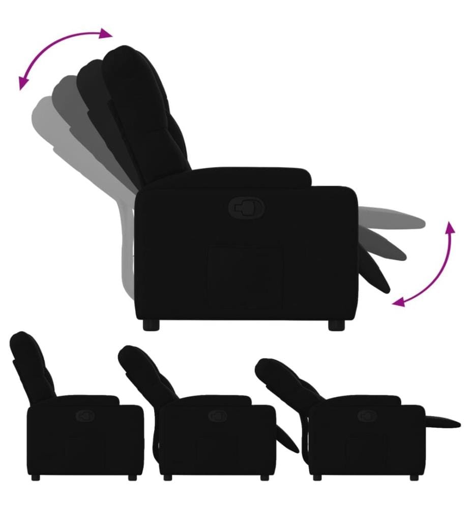 Relaxsessel Schwarz Stoff