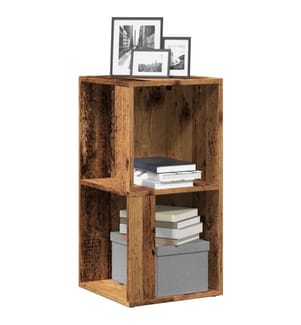 Armoire d'angle vieux bois 33x33x67 cm bois ingénierie