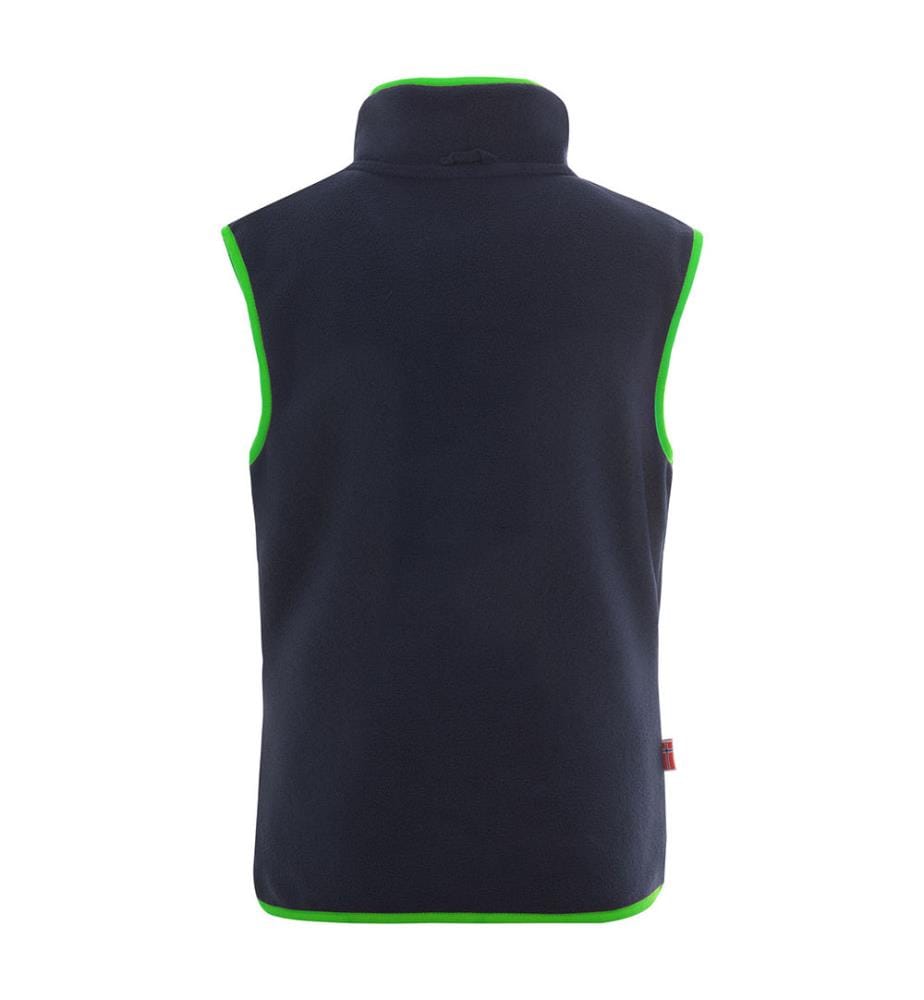 Fleece-Gilet Arendal - Marinblau und Grün