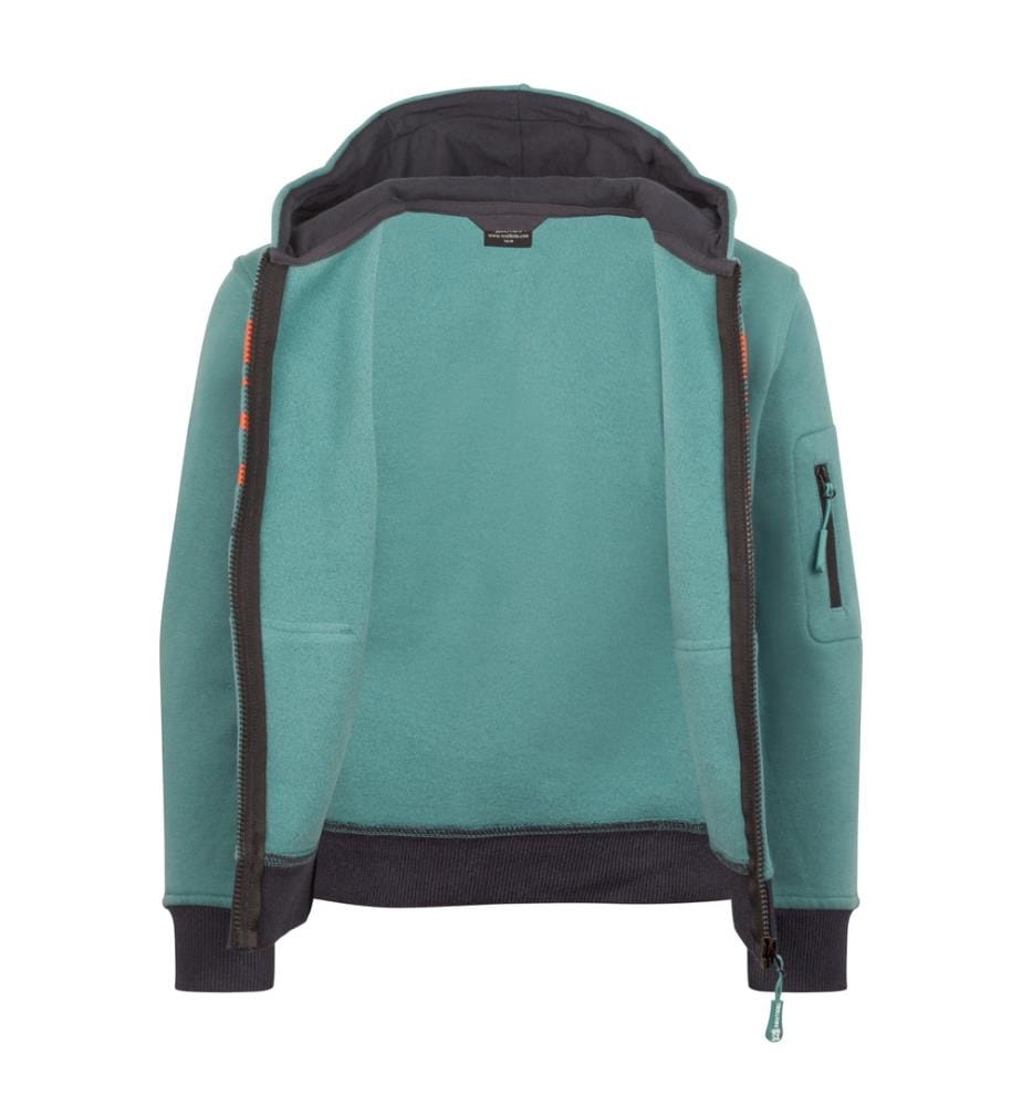 Kapuzenjacke – Sturmblau/Schwarz/Feuerorange