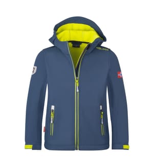 Softshell-Jacke – Mystisches Blau/Leuchtendes Grün