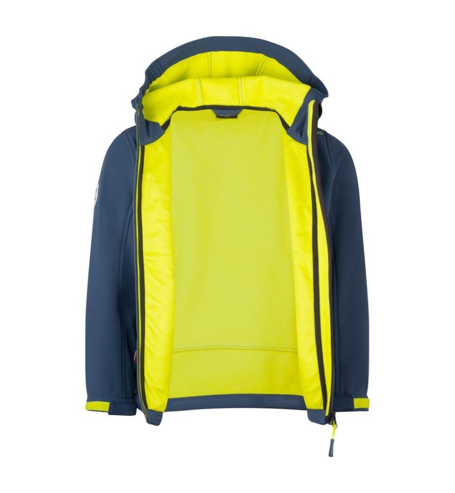 Softshell-Jacke – Mystisches Blau/Leuchtendes Grün