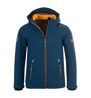 Softshelljacke Kids Trollfjord - Blau und Gelb