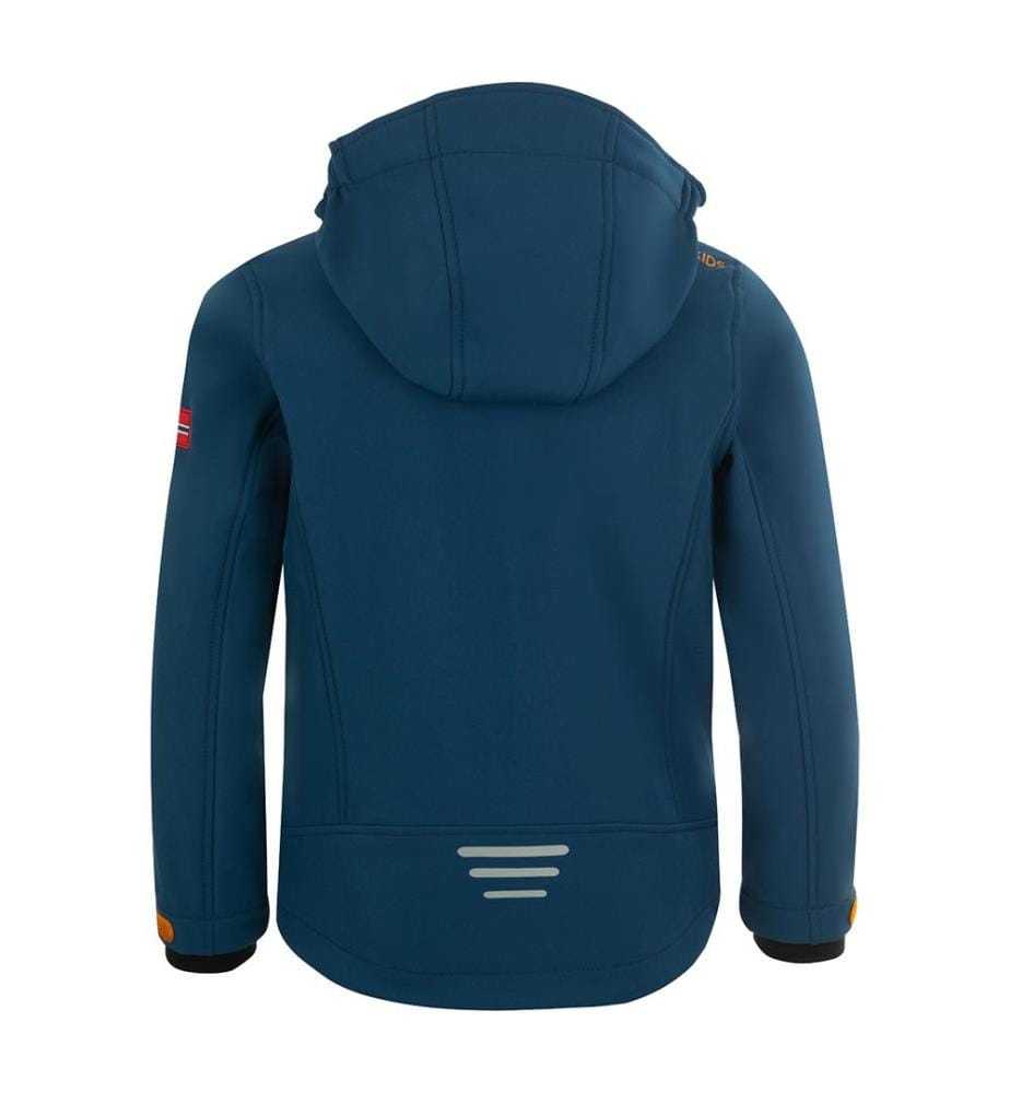 Softshelljacke Kids Trollfjord - Blau und Gelb