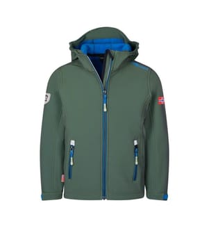 Trollfjord-Jacke - Efeublau und Elektrisch und Schwarz