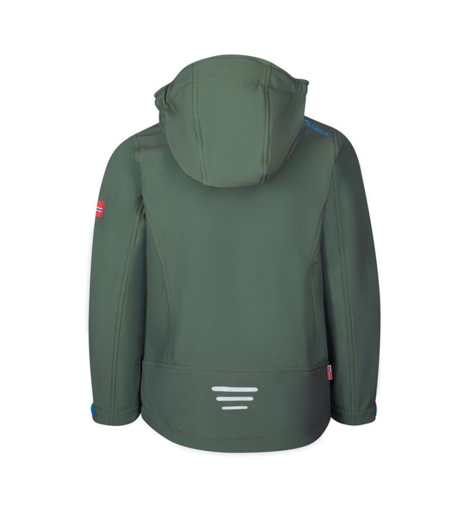 Trollfjord-Jacke - Efeublau und Elektrisch und Schwarz