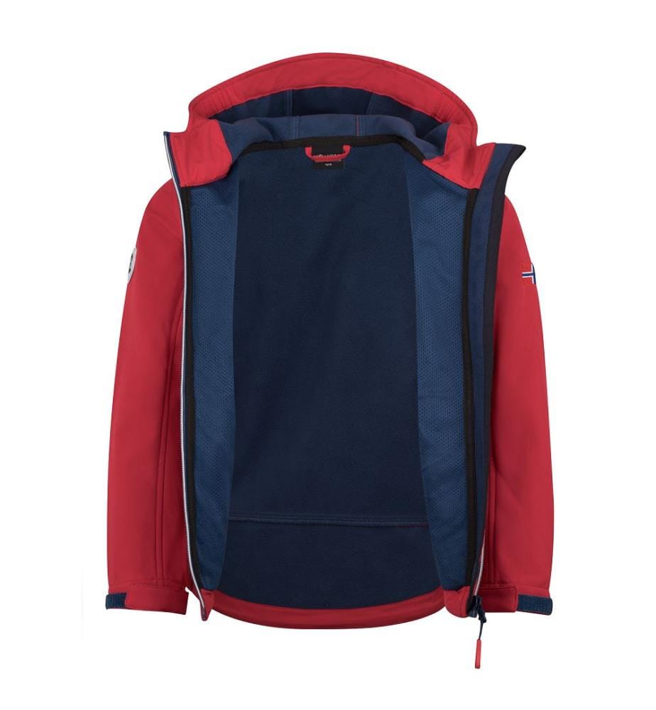 Trollfjord Jacket - leuchtendes Rot und mystisches Blau