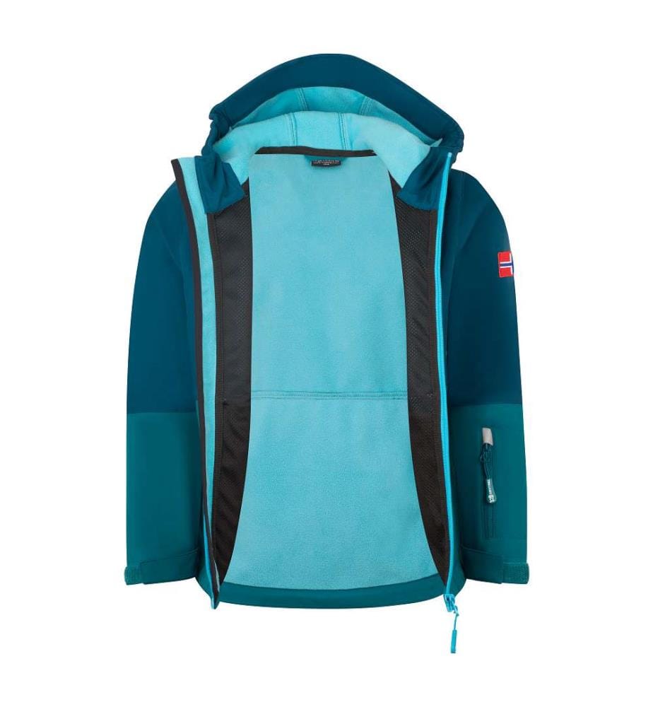 Skjorta Softshell Jacke - Lagoon Green & Madeira Blue & Pool Blue
