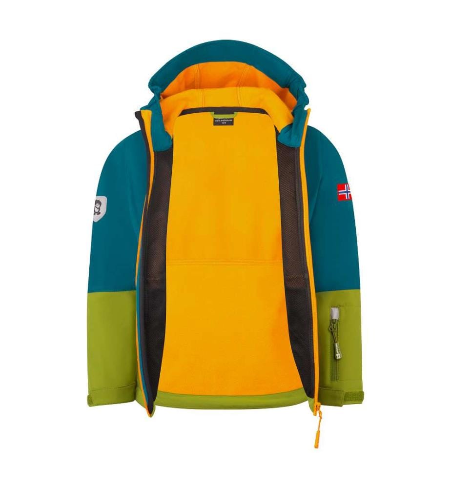 Skjorta Softshell Jacke - Pear Green & Lagoon Green & Sahara Sunset