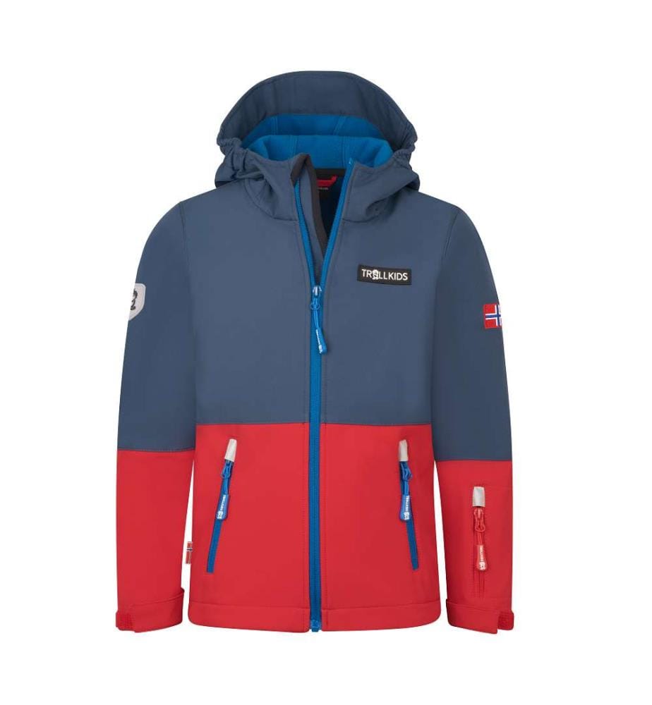 Skjorta Softshell Jacke - Bright Red & Mystic Blue & Alpine Blue