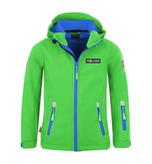 Jacke Softshell Oslofjord - Grün und Blau