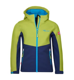 Kinder Kristiansand Jacke - Kiwi und Mystic Blue