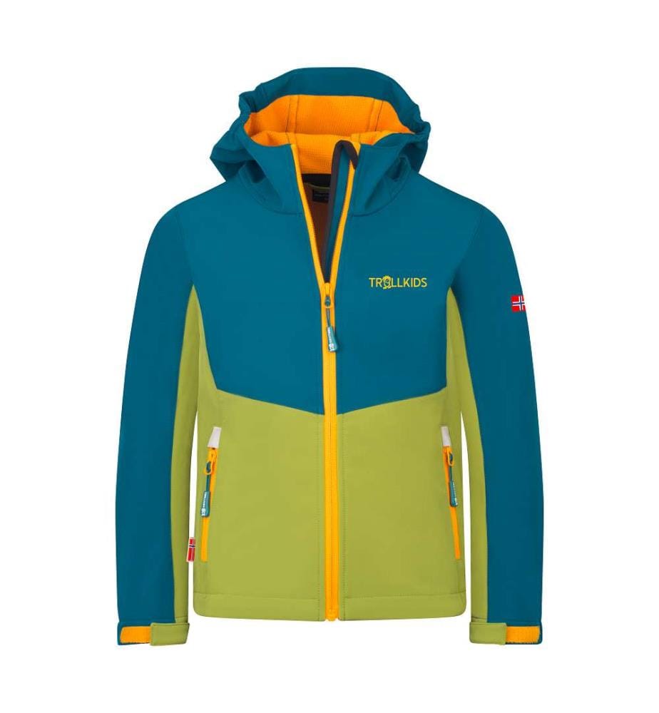 Kristiansand Softshell Jacke - Pear Green & Lagoon Green & Sahara Sunset