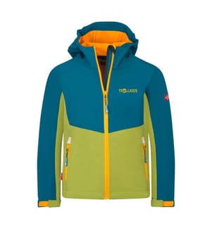 Kristiansand Softshell Jacke - Pear Green & Lagoon Green & Sahara Sunset