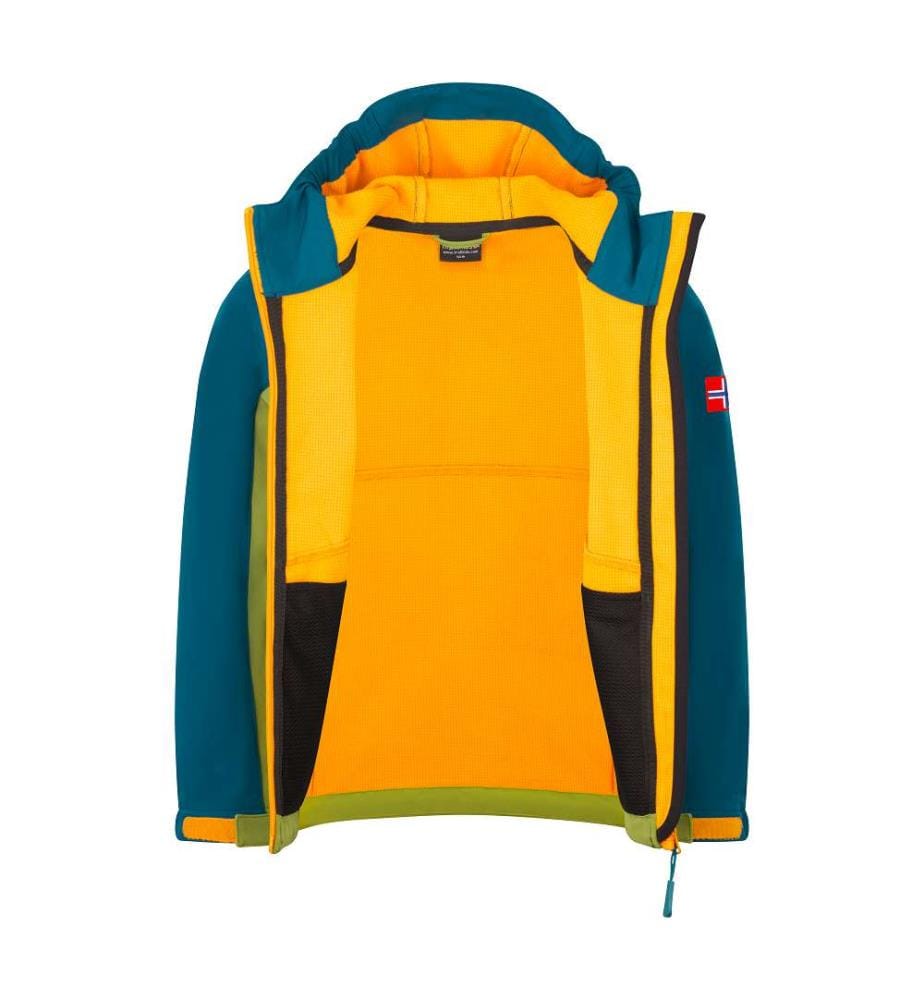 Kristiansand Softshell Jacke - Pear Green & Lagoon Green & Sahara Sunset