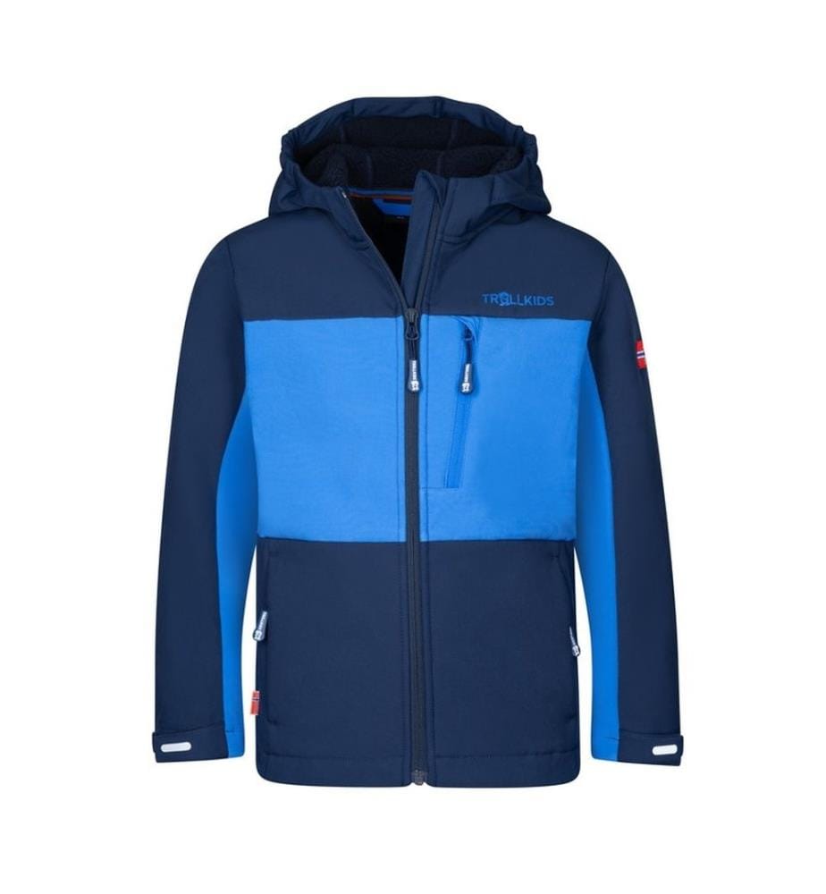 Bergsfjord Winter Softshelljacke - Marineblau und Elektroblau