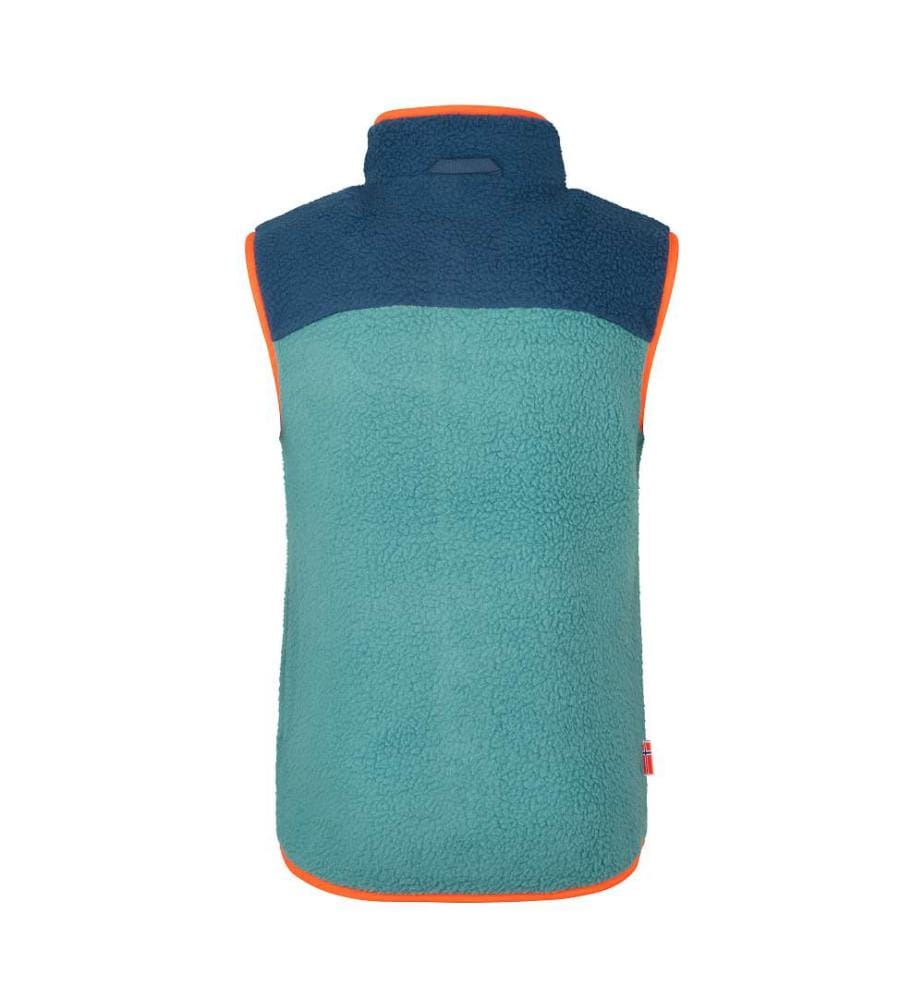 Fleeceweste - stürmisch blau/mystisch blau/flammend orange