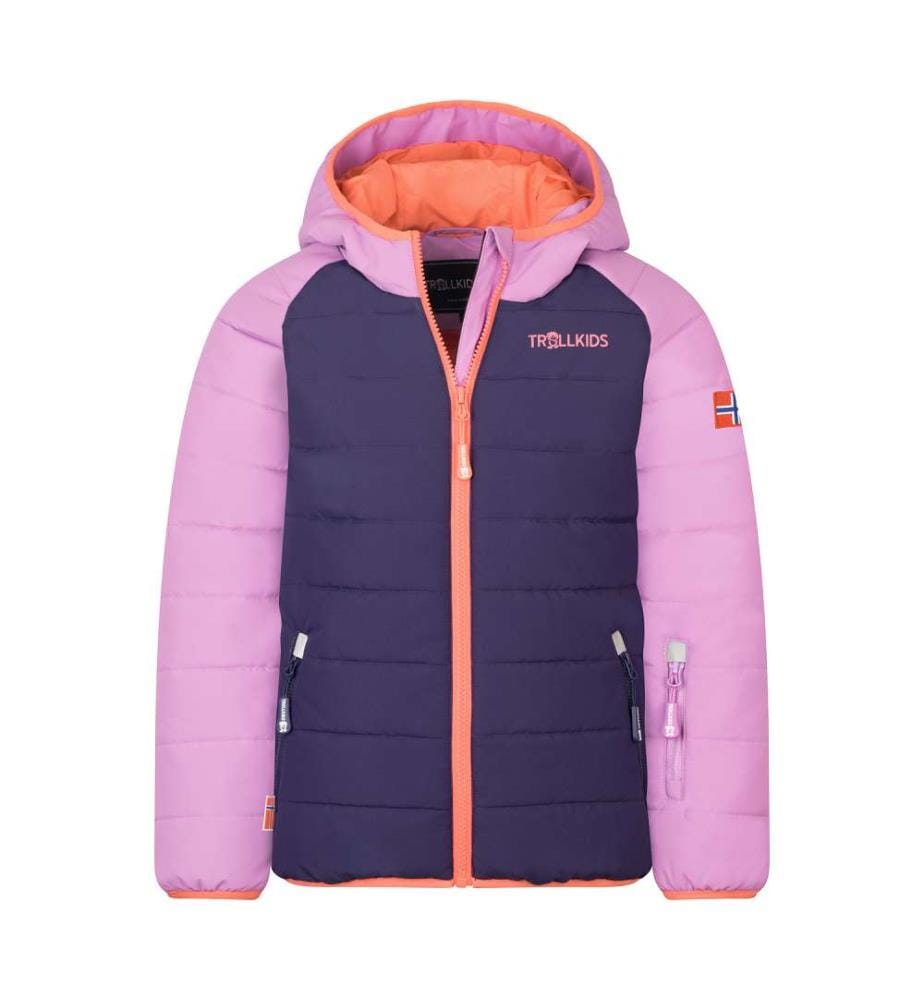 Veste isolée résistante à l'eau - violet foncé/violet clair/rose corail