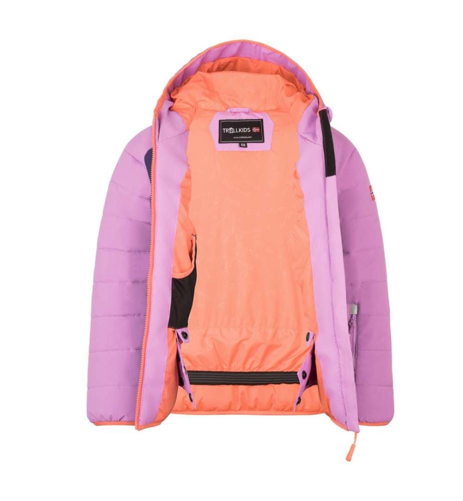 Veste isolée résistante à l'eau - violet foncé/violet clair/rose corail
