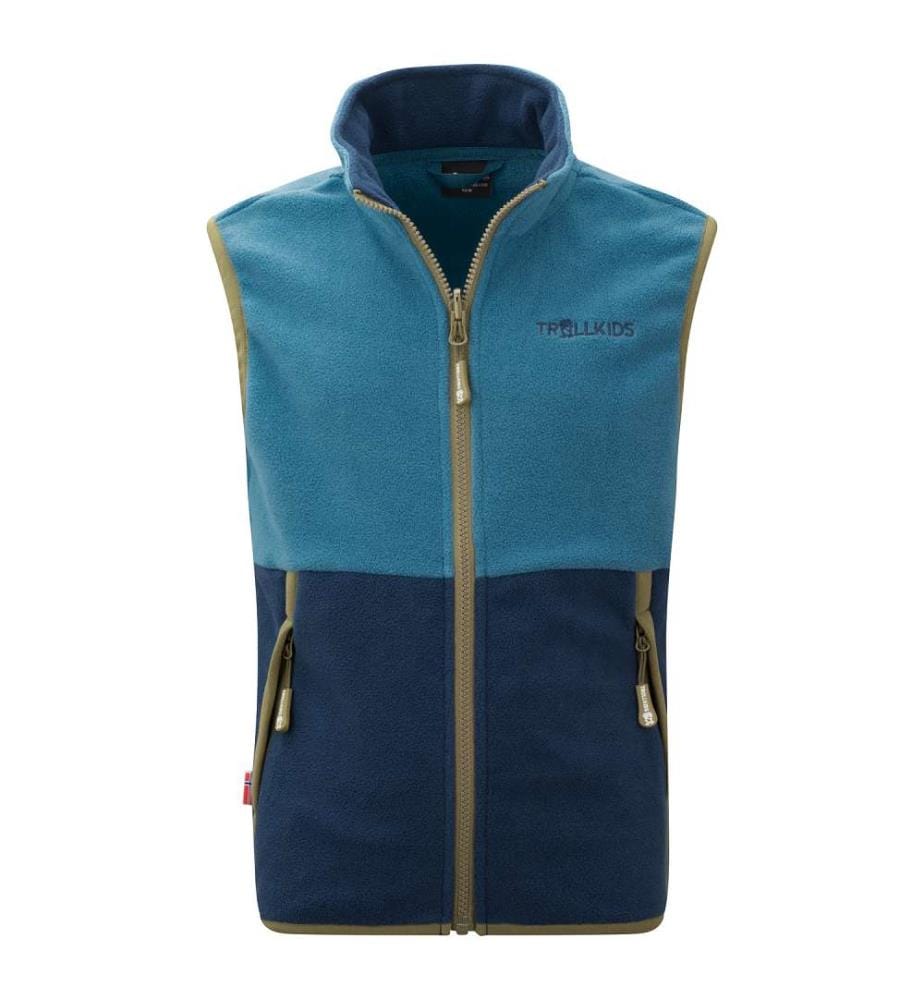 Kjerag Fleece-Weste - Dark Marine & Mystic Blue & Pine Green