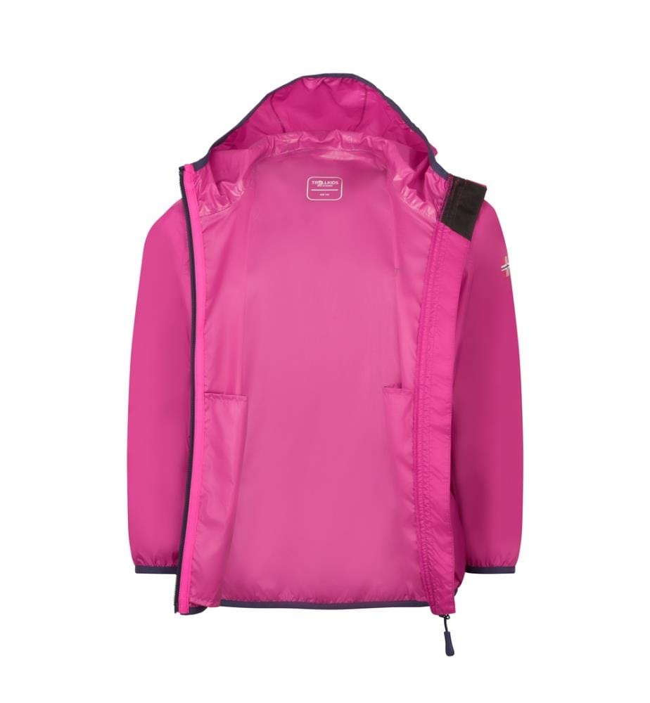 Regenjacke – Dunkelrosa/Tiefviolett