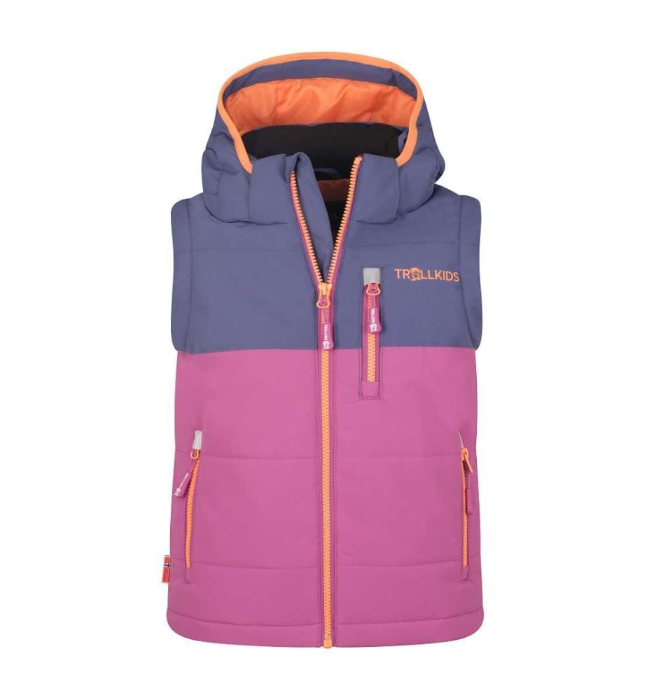 Narvik Weste XT - Mallow Pink & Violet Blue & Papaya