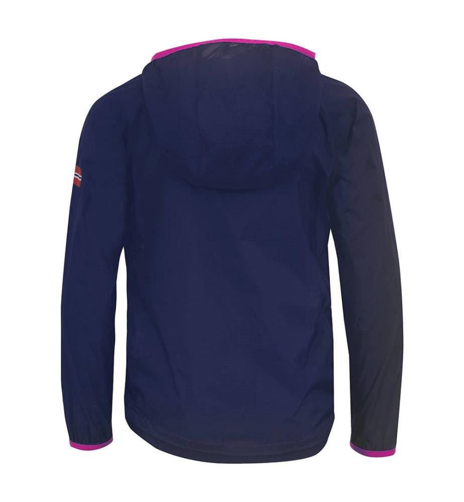 Jacke Troll Kids Fjell Running - Marinblau und Fuchsia