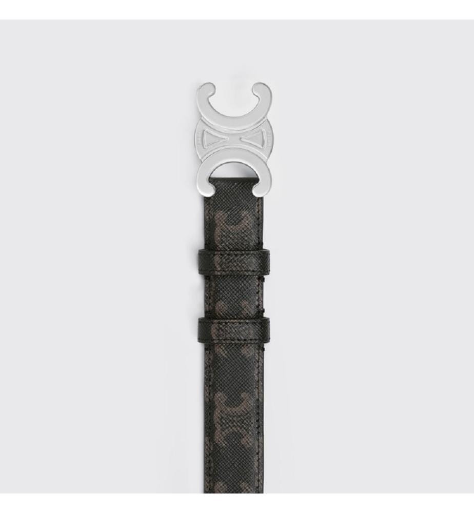 Gürtel „Triomphe“ aus Triomphe-Canvas – Schwarz