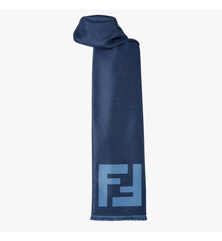 Sciarpa in jacquard – Blu