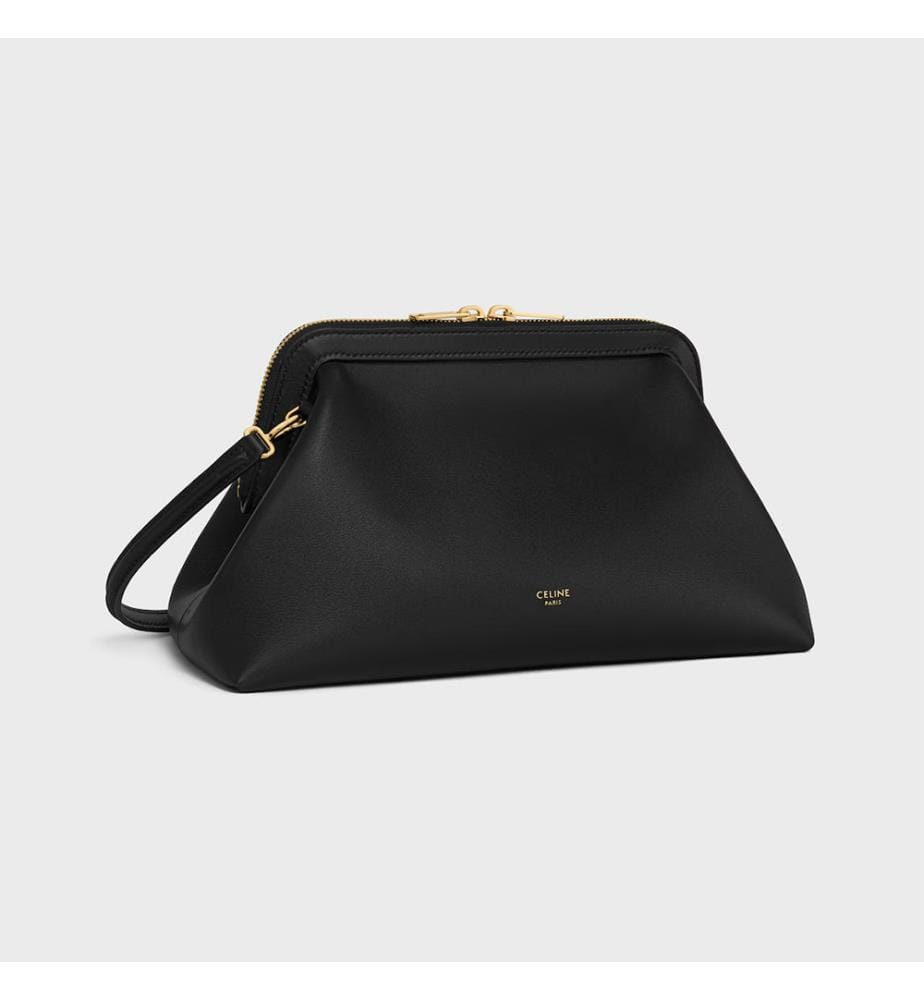 Tasche aus Kalbsveloursleder – Schwarz