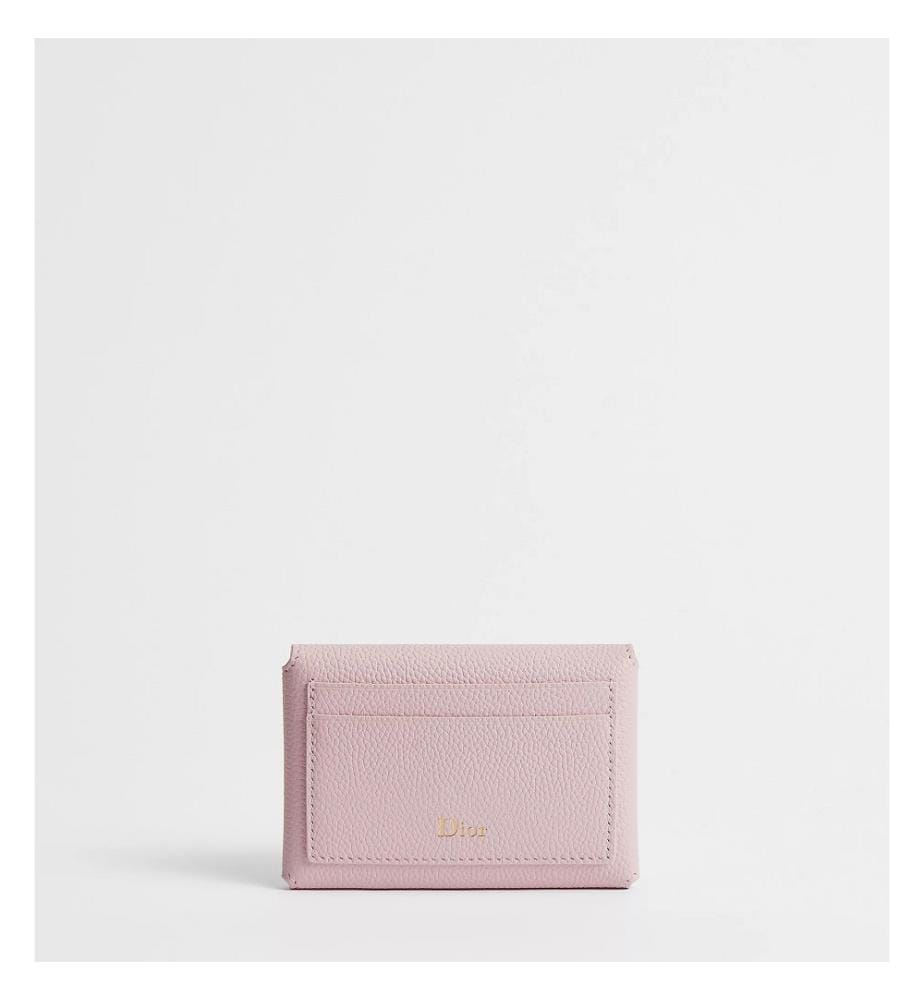 Kartenetui „Médaillon“ aus Kalbsleder – Mehrfarbig-rosa