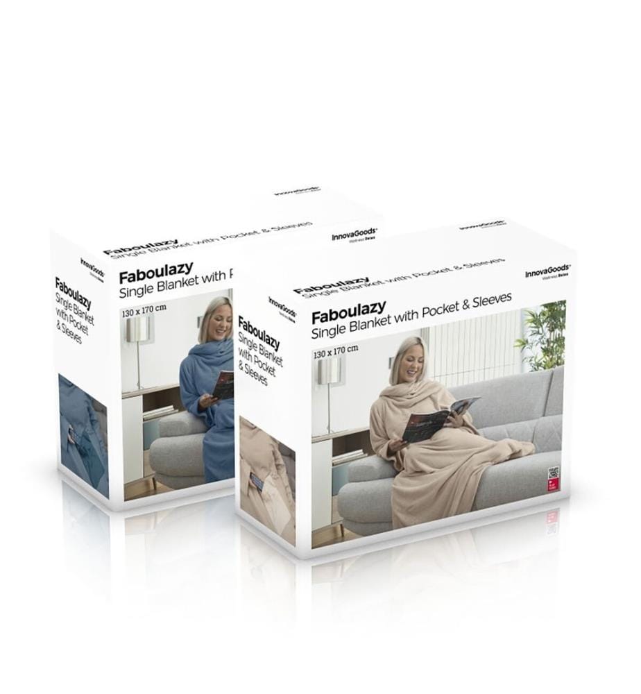 Individuelle Ärmeldecke mit Zentraltasche Faboulazy