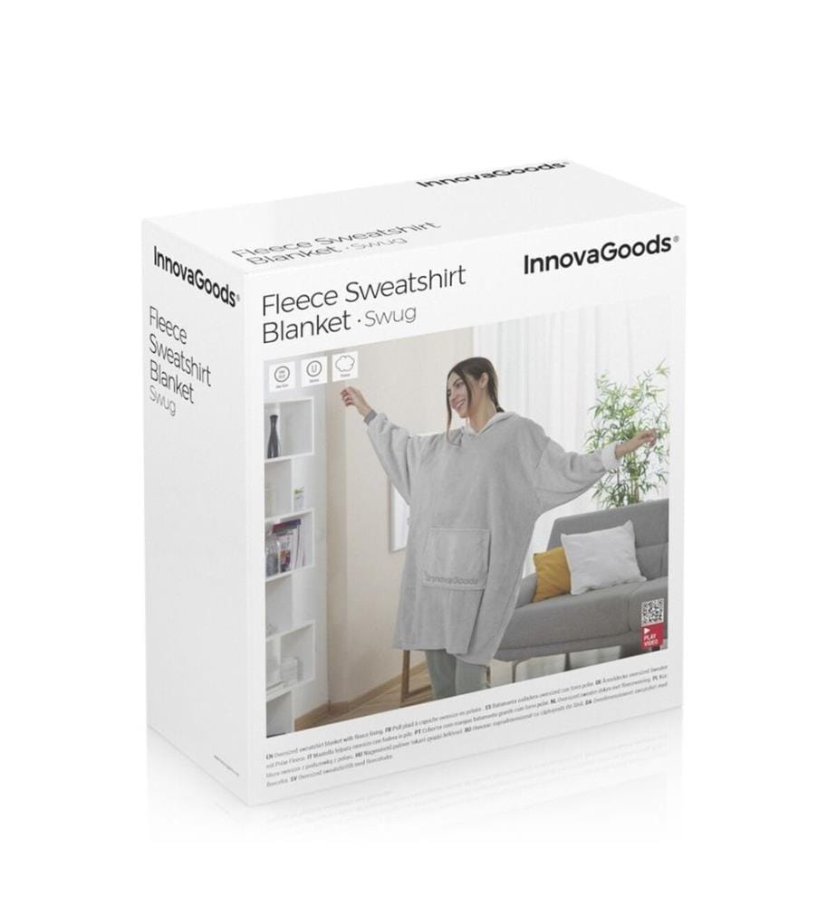 Decke mit Ärmeln Oversize-Sweatshirt mit Fleece Swug