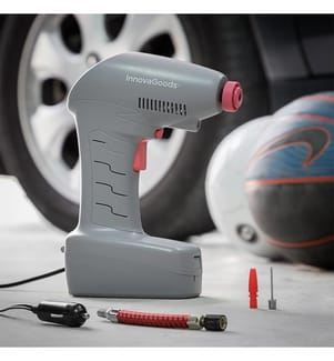 Compresseur d'Air Portable avec Lumière LED Airpro+ - Gris