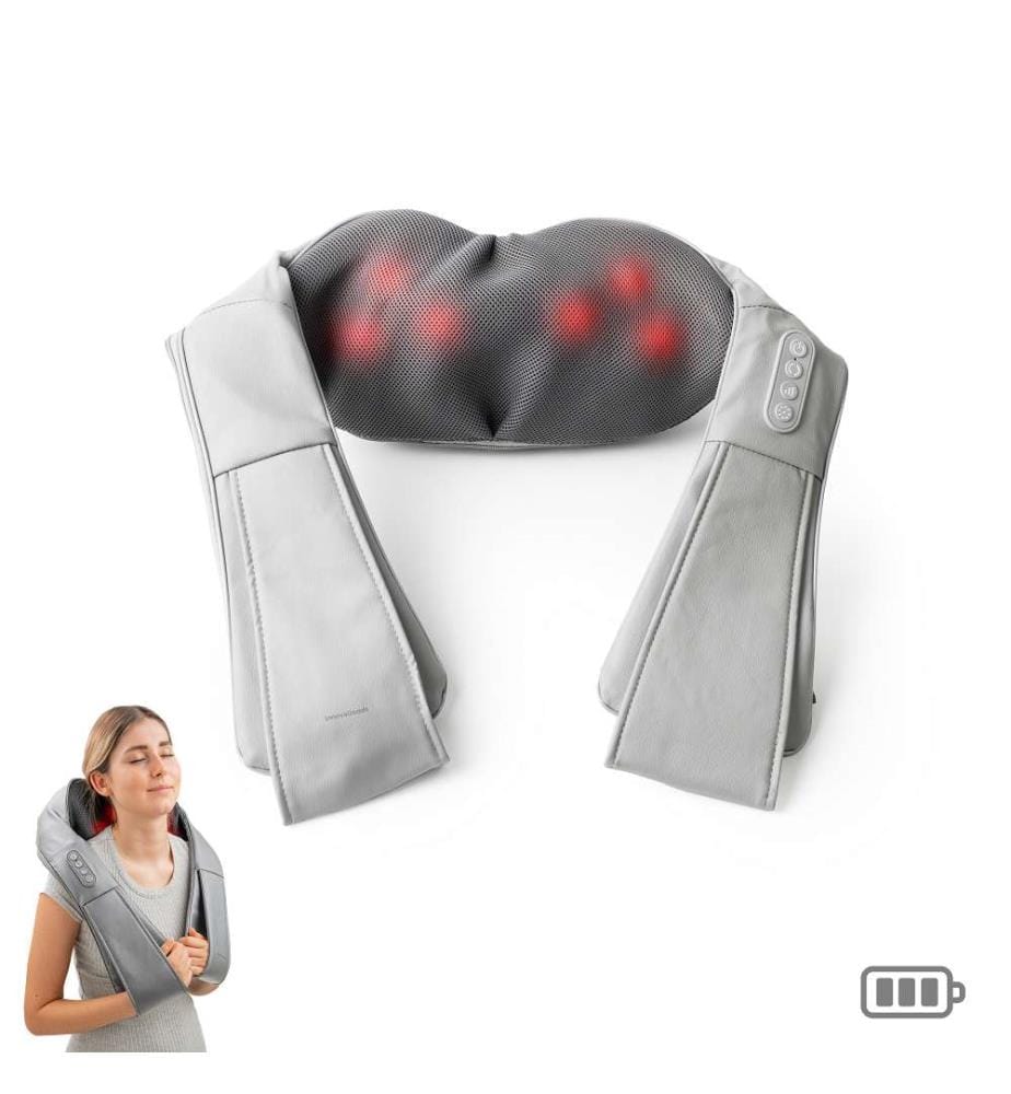 Wiederaufladbares Shiatsu-Massagegerät Pro Massatsu - Grau