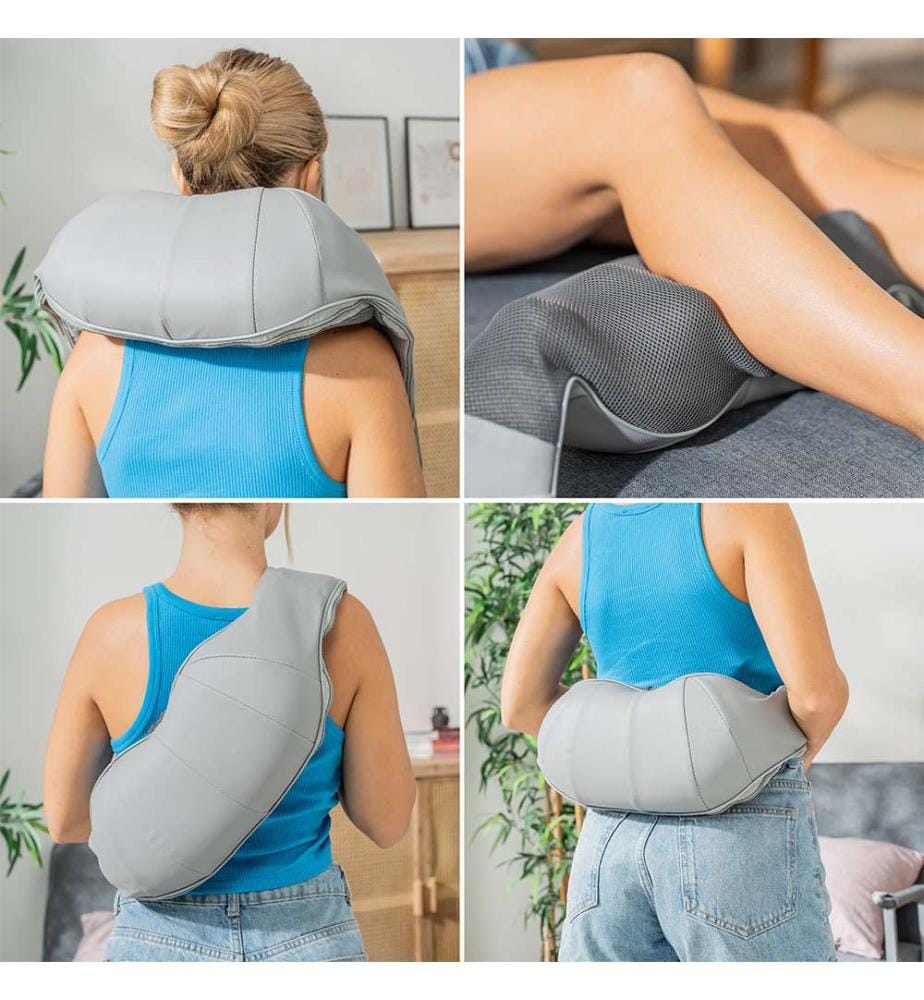 Wiederaufladbares Shiatsu-Massagegerät Pro Massatsu - Grau