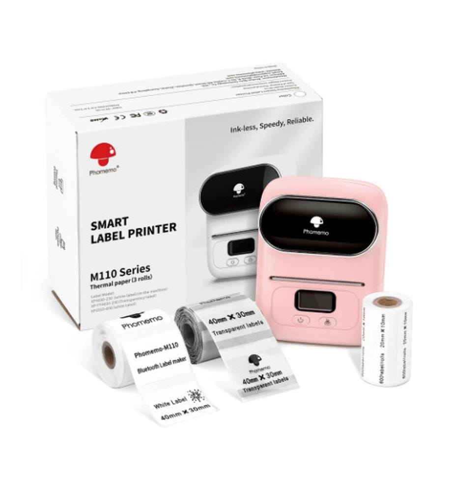 Imprimante d'étiquettes portable M110 - Rose