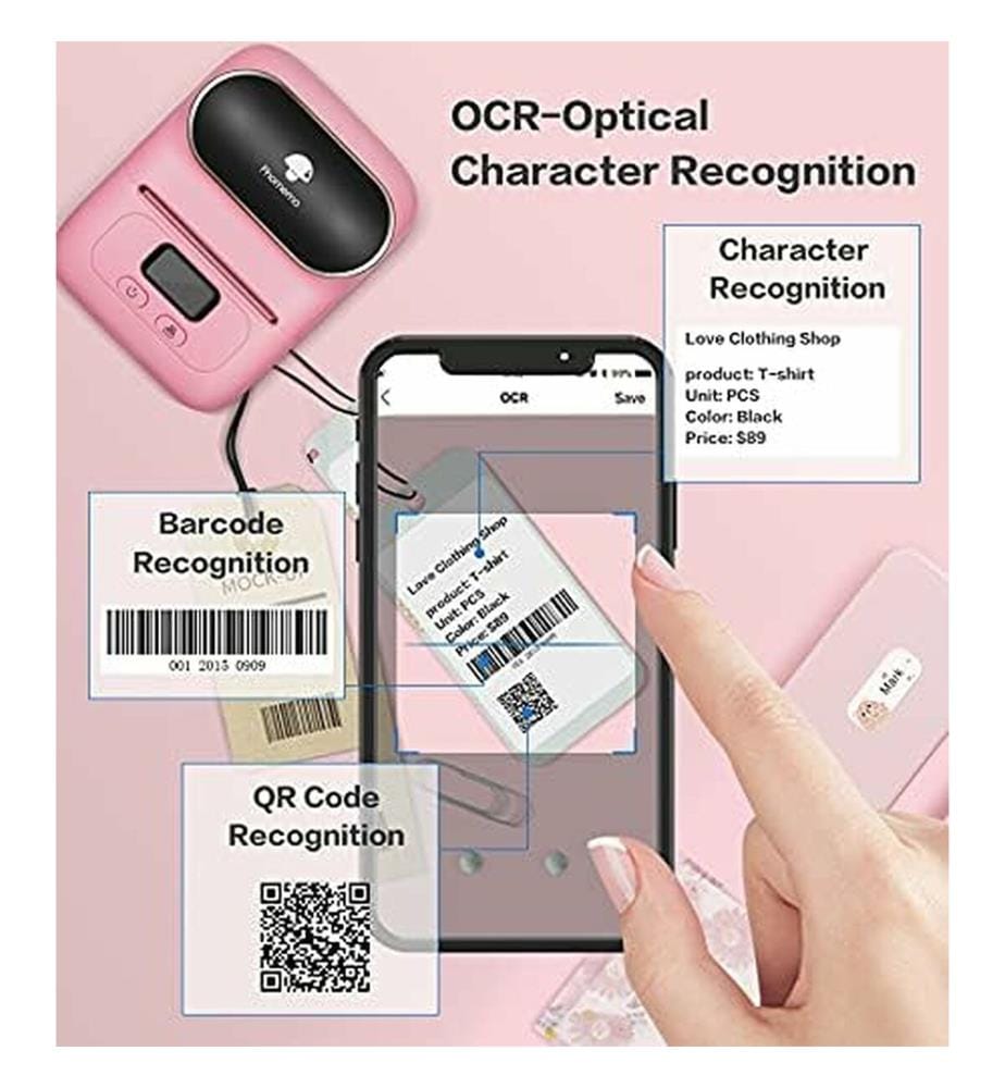 Imprimante d'étiquettes portable M110 - Rose