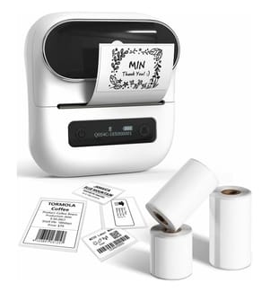 Imprimante d'étiquettes portable - Blanche