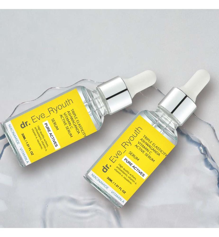 Dreifache Elastizität Ashwaganda Vitamin C Powerful Active Serum - 30 ml