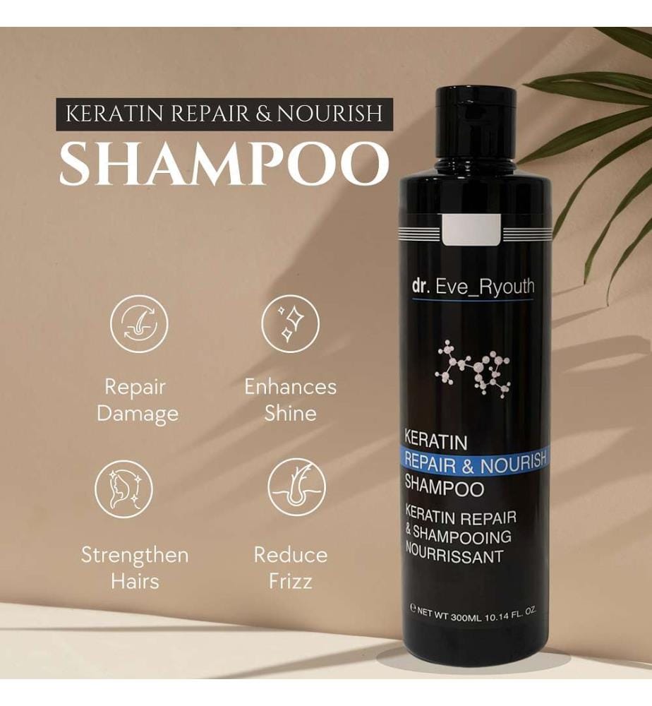 Shampoo riparatore e nutriente alla cheratina - 300 ml