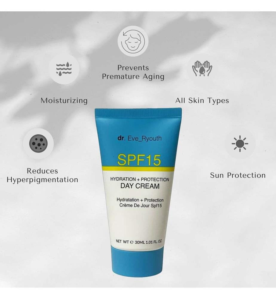 Crème de jour hydratation et protection SPF15 - 30 ml