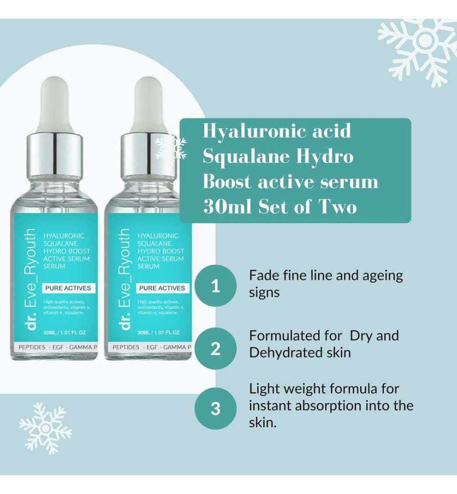 Hyaluronsäure Squalane Hydro Boost active Serum - 2 x 30 ml
