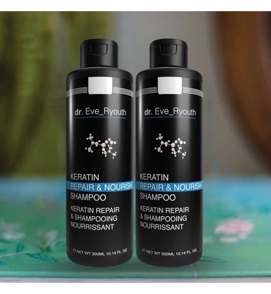Shampoo riparatore e nutriente alla cheratina - 2 x 300 ml