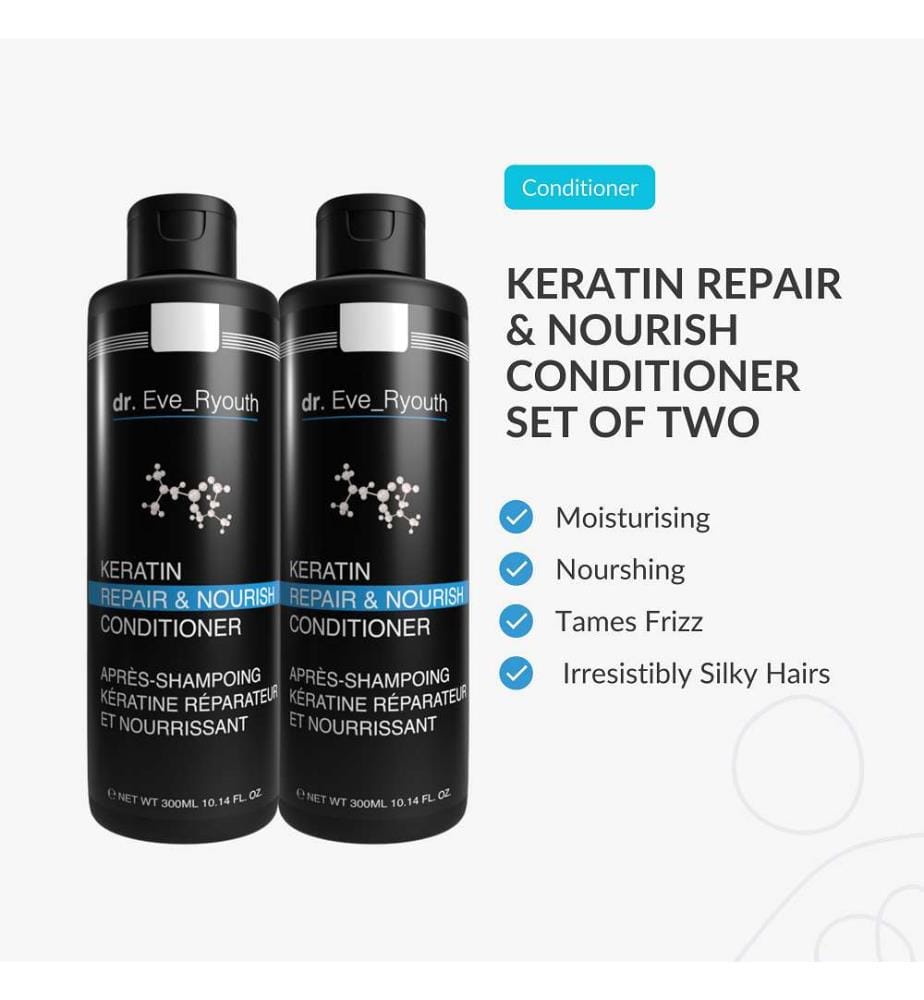 Balsamo riparatore e nutriente alla cheratina - 2 x 300 ml