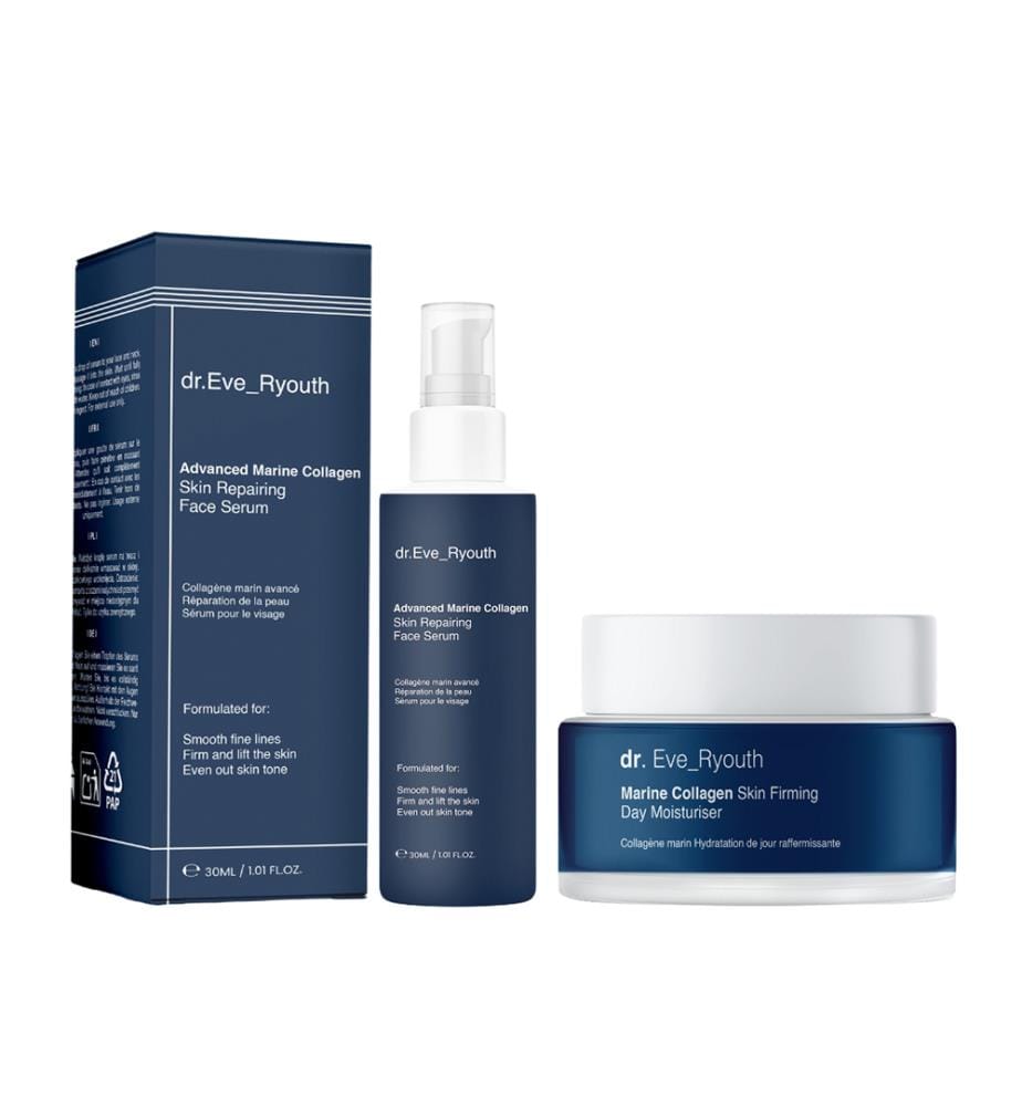 Advanced Marine Collagen Reparierendes Gesichtsserum + Marine Collagen Straffende Tagescreme - 30 ml + 50 ml