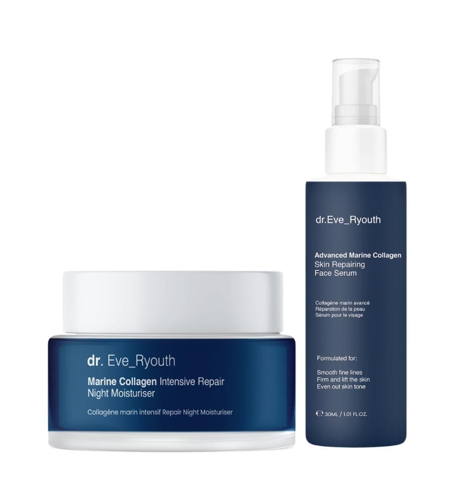Advanced Marine Collagen Repair Face Serum + Marine Collagen Intensive Repair Night Cream - 30 ml + 50 ml