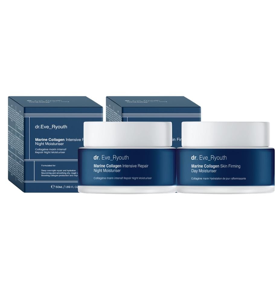 Marine Collagen Straffende Tagescreme + Marine Collagen Intensiv Reparierende Nachtcreme - 50 ml + 50 ml
